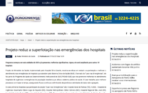 Projeto reduz a superlotação nas emergências dos hospitais